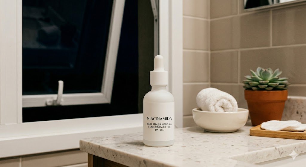 Produto coreano com niacinamida para reduzir manchas e uniformizar o tom da pele