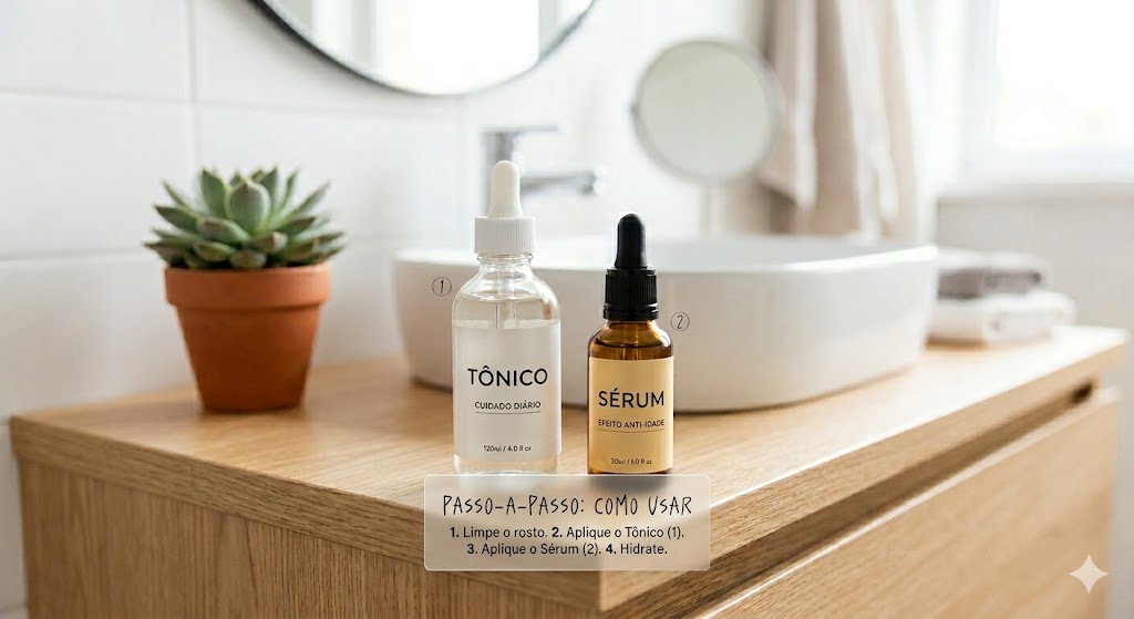 diferença entre sérum e tônico ! Como aplicar?